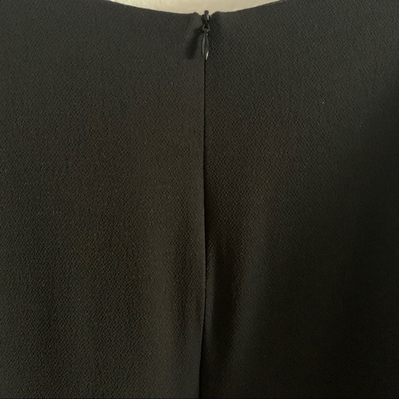 Black V-Neck Bell Sleeve Shift Dress - Picture 9 of 10